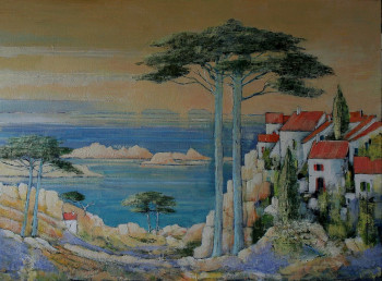 Œuvre contemporaine nommée « " Méditerranée " », Réalisée par JAMES BURGEVIN