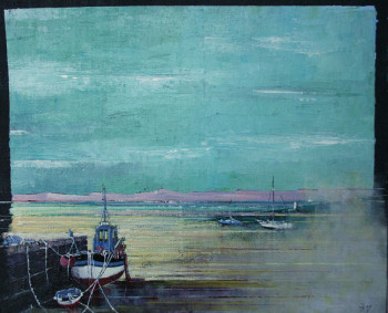 Œuvre contemporaine nommée « " Port de Batz " », Réalisée par JAMES BURGEVIN