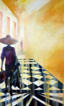 Œuvre contemporaine nommée « Un long couloir », Réalisée par DAMIAN TIRADO
