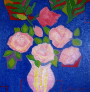 Œuvre contemporaine nommée « Les roses - Pierre de Ronsard », Réalisée par FRANCE WAGNER