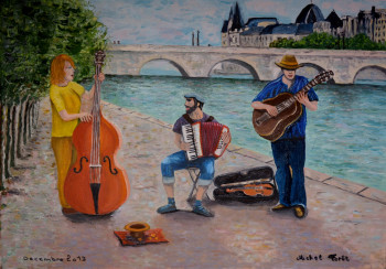 Œuvre contemporaine nommée « la fete de la musique paris seine », Réalisée par MICHEL FORET