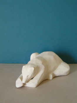 Œuvre contemporaine nommée « ours polaire », Réalisée par NOIROT SYLVIA