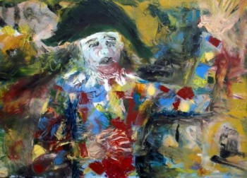 Œuvre contemporaine nommée « Arlequin blessé », Réalisée par GUILLOU