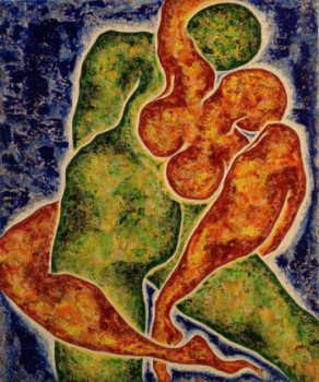Œuvre contemporaine nommée « LE BAISER », Réalisée par OSCAR
