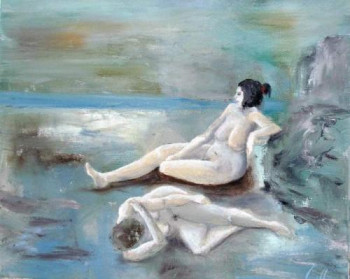 Œuvre contemporaine nommée « Baigneuses », Réalisée par GUILLOU