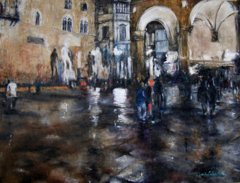 Œuvre contemporaine nommée « Firenze, piazza della signoria », Réalisée par JEAN-LUC CELCE