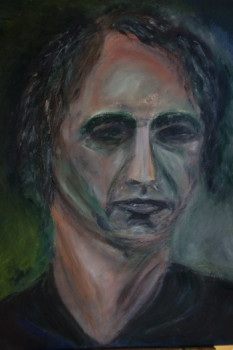 Œuvre contemporaine nommée « Autoportrait aux couleurs de Munch », Réalisée par DEGUEZ