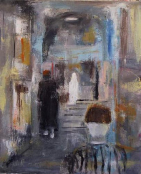 Œuvre contemporaine nommée « Souk de Tunisie », Réalisée par GUILLOU