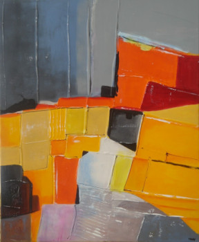 Œuvre contemporaine nommée « PARCELLE EN BEAUCE V », Réalisée par MIREILLE MAURY