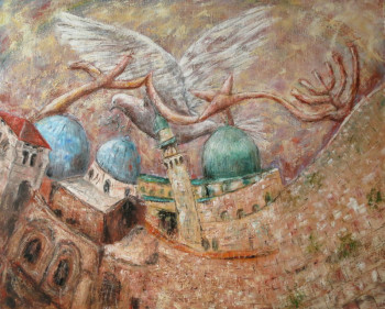 Œuvre contemporaine nommée « Jérusalem », Réalisée par ROBERT BASS