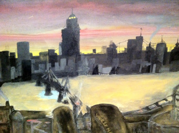 Œuvre contemporaine nommée « Empire City », Réalisée par SWAN DELATTRE