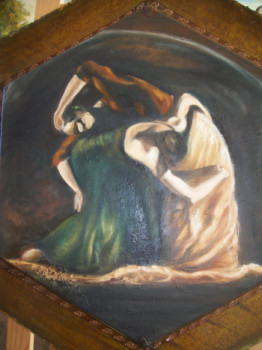 Œuvre contemporaine nommée « Les danseurs », Réalisée par CHRISTINE BIDALET