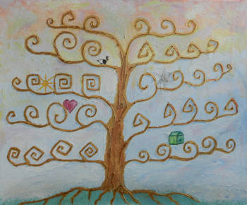 Œuvre contemporaine nommée « arbre 1 », Réalisée par DAUTHEVILLE