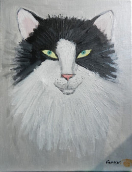 Œuvre contemporaine nommée « mon chat », Réalisée par DAUTHEVILLE