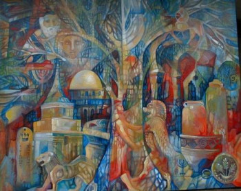 Œuvre contemporaine nommée « Jerusalem », Réalisée par OXANA ZAIKA