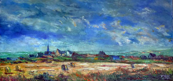 Œuvre contemporaine nommée « Penhors en baie d'Audierne », Réalisée par MICHEL HAMELIN