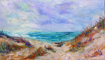 Œuvre contemporaine nommée « dunes à Tréguennec », Réalisée par MICHEL HAMELIN