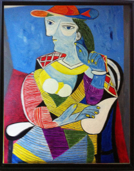 Œuvre contemporaine nommée « femme assise », Réalisée par PESARO94