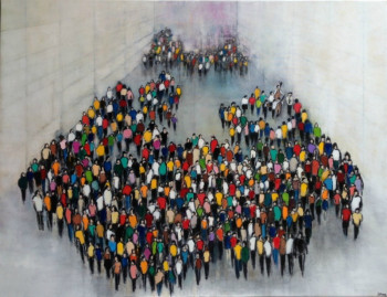 Œuvre contemporaine nommée « Le passage », Réalisée par VICTOR SASPORTAS