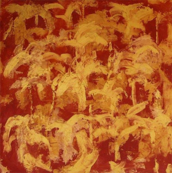 Œuvre contemporaine nommée « Palmiers », Réalisée par MICHèLE REVERS