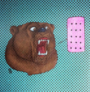 Œuvre contemporaine nommée « Dialogue de Antonnin l'ours », Réalisée par JULQ