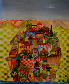 Œuvre contemporaine nommée « Un village », Réalisée par SERESPIRAL