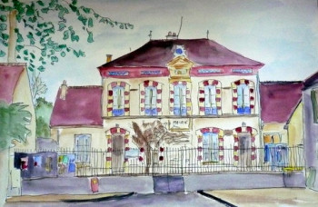 Œuvre contemporaine nommée « Mairie Ecole Crevecoeur-en-brie », Réalisée par JOëL