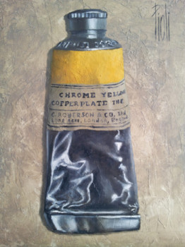 Œuvre contemporaine nommée « Le tube de peinture », Réalisée par SYLVIE PIOLI