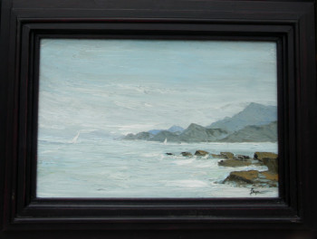 Œuvre contemporaine nommée « Voiles au large de Porto Vecchio », Réalisée par ASCOPA