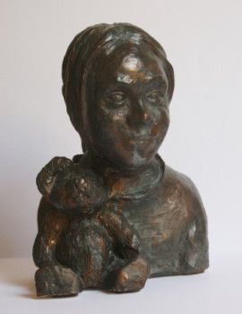 Œuvre contemporaine nommée « Buste d'Anouk », Réalisée par MAXENCE GERARD