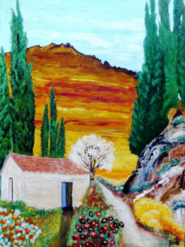 Œuvre contemporaine nommée « 5 - O Caminho da serra 65X92 », Réalisée par ARTISTE M.EGVA