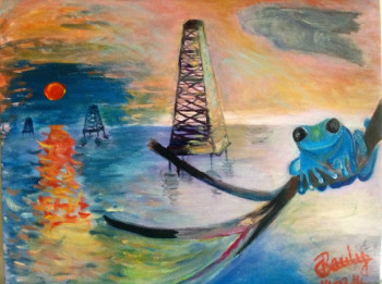 Œuvre contemporaine nommée « La grenouille », Réalisée par DUMAS DE RAULY
