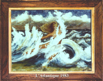 Œuvre contemporaine nommée « L'Atlantique 1983 », Réalisée par EMILE RAMIS