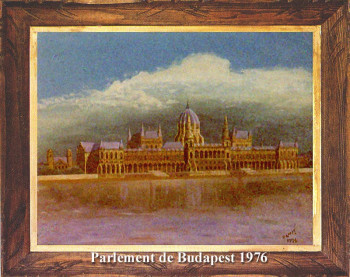 Œuvre contemporaine nommée « Le Parlement de Budapest 1976 », Réalisée par EMILE RAMIS