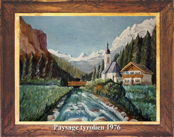 Paysage tyrolien 1976 Sur le site d’ARTactif