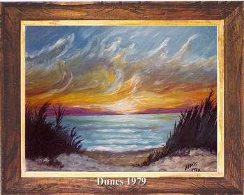 Coucher de soleil sur les dunes 1979 Sur le site d’ARTactif