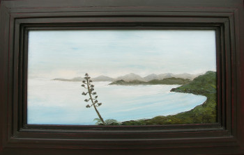 Œuvre contemporaine nommée « Crique de Balagne », Réalisée par ASCOPA
