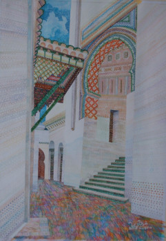 Œuvre contemporaine nommée « Le porche de Sidi Boumediene (Tlemcen) », Réalisée par AFFIF CHERFAOUI