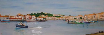 Œuvre contemporaine nommée « port de St Jean de Luz », Réalisée par QUEM