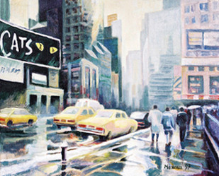 Œuvre contemporaine nommée « New York "après la neige..." », Réalisée par MAXENCE GERARD