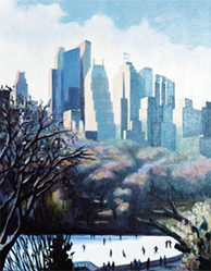 Œuvre contemporaine nommée « "La patinoire de Central Park" », Réalisée par MAXENCE GERARD