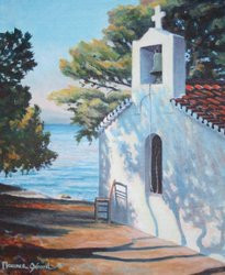 Grèce / Spetses "La chapelle" Sur le site d’ARTactif