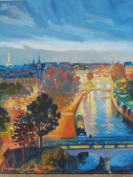 Œuvre contemporaine nommée « Paris ville lumière », Réalisée par MAXENCE GERARD