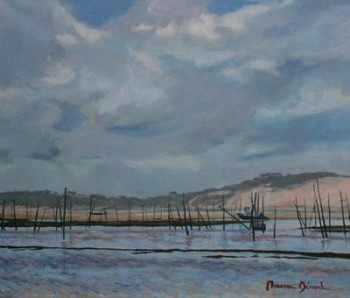 Œuvre contemporaine nommée « Bassin d'Arcachon  N°3 », Réalisée par MAXENCE GERARD