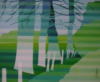 Œuvre contemporaine nommée « La lisière », Réalisée par FRéDéRIQUE AUBREE