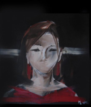 Œuvre contemporaine nommée « femme rouge », Réalisée par UETTWILLER