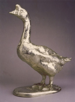 Œuvre contemporaine nommée « OIE GOOSE », Réalisée par BARAKE SCULPTOR