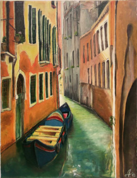 Œuvre contemporaine nommée « Venise », Réalisée par ADINA LOHMULLER