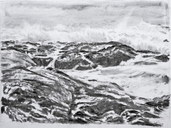 Œuvre contemporaine nommée « rochers mer », Réalisée par BARTLET-DROUZY