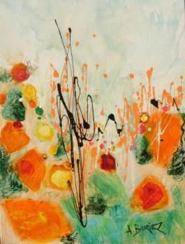 Œuvre contemporaine nommée « Jardin orange », Réalisée par ALBUR